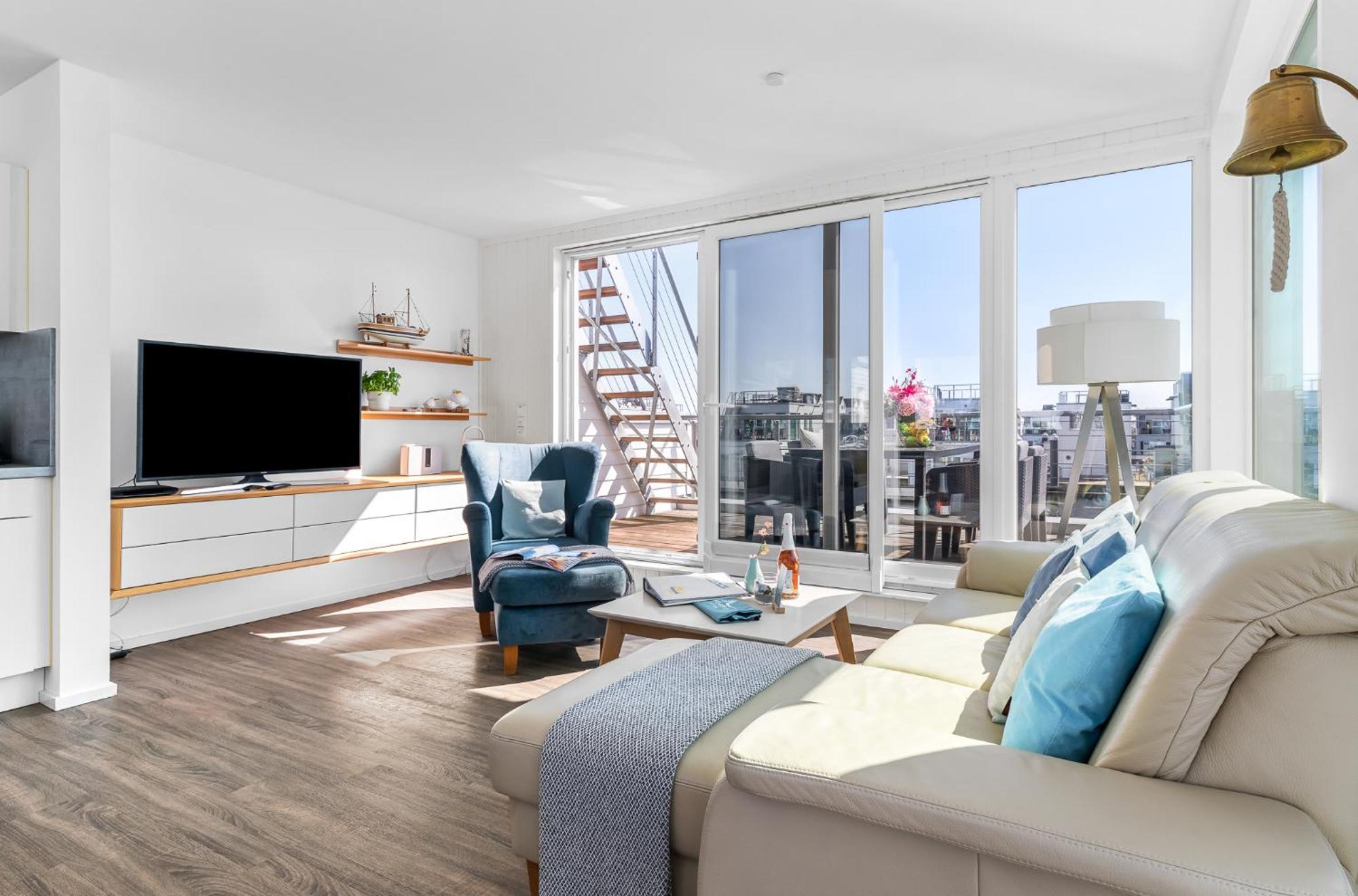 Triton: Meerblick, Sauna, Dachterrasse Olpenitz Kültér fotó